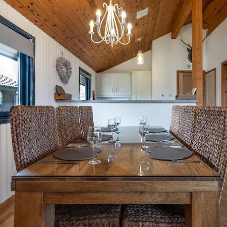 Luxury Cabin With Hot Tub, Sauna & Outdoor Dining Otterburn Exterior photo